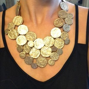 Banana republic coin necklace